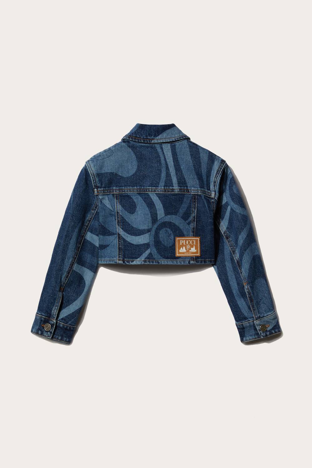 Pucci Marmo-Print Denim Jacket Promozione