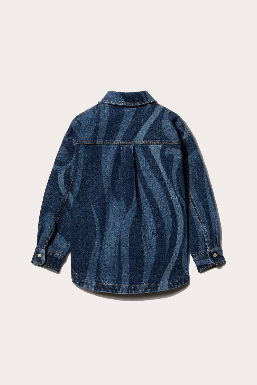 Pucci Marmo-Print Denim Shirt Qualità Garantita