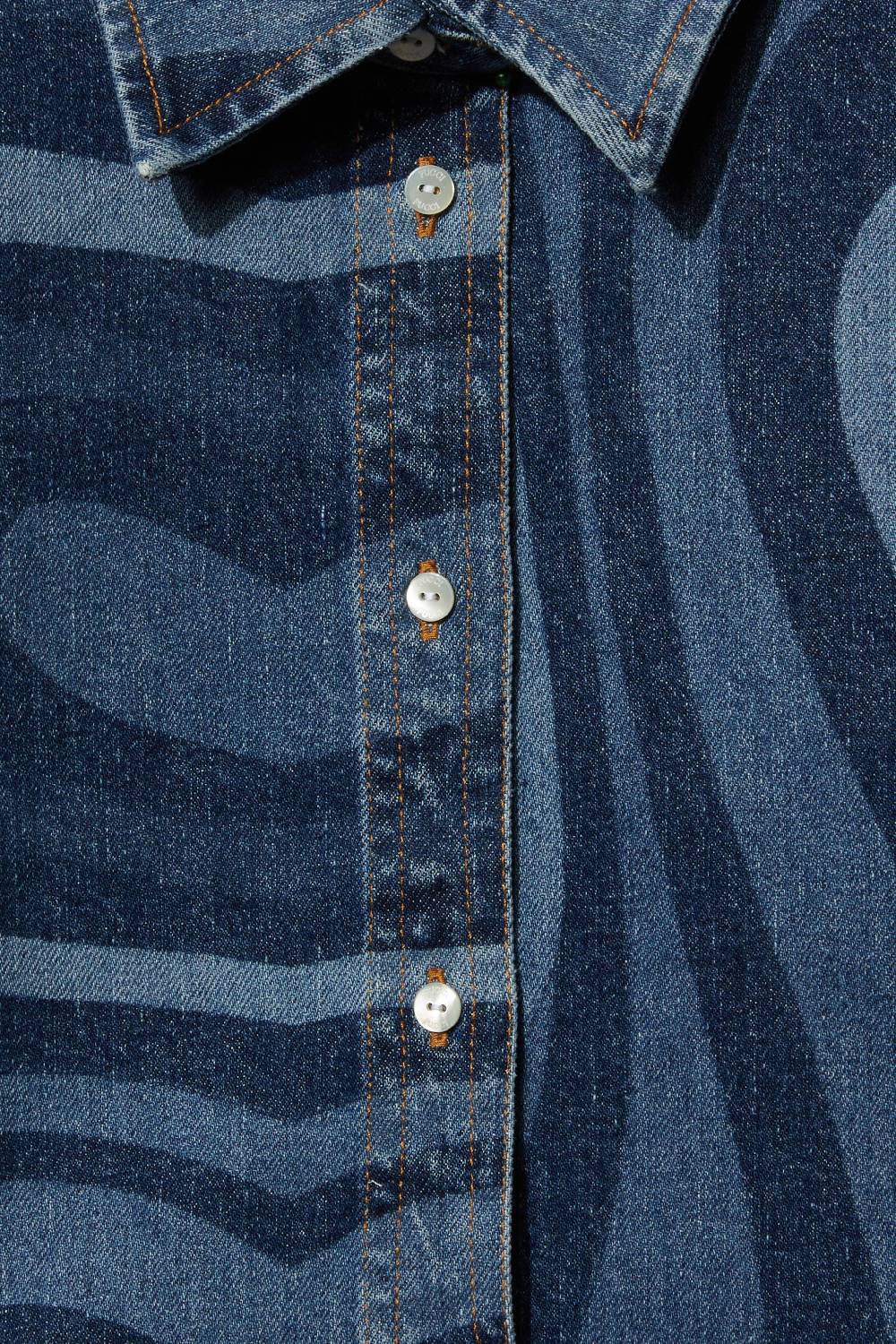 Pucci Marmo-Print Denim Shirt Qualità Garantita