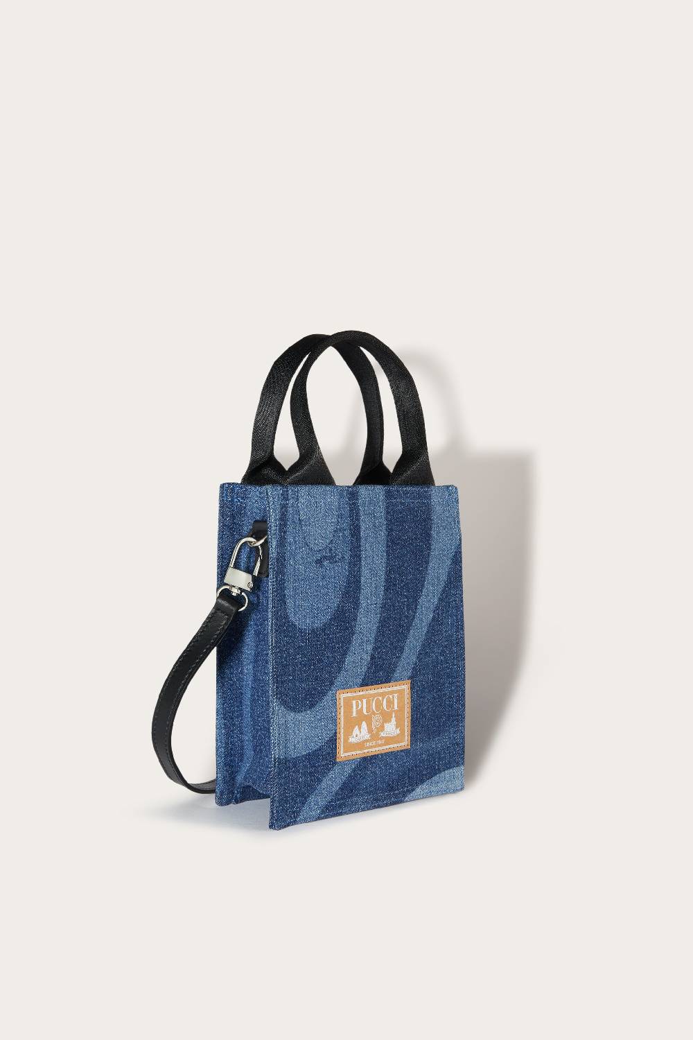 Pucci Marmo-Print Denim Tote Bag Consegna Veloce