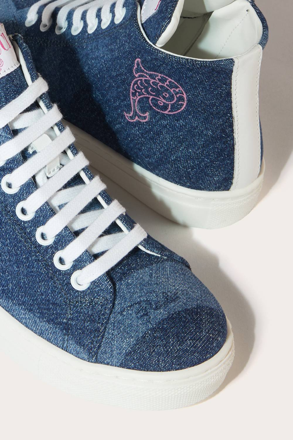 Pucci Marmo-Print Denim Sneakers Fino Al -60%