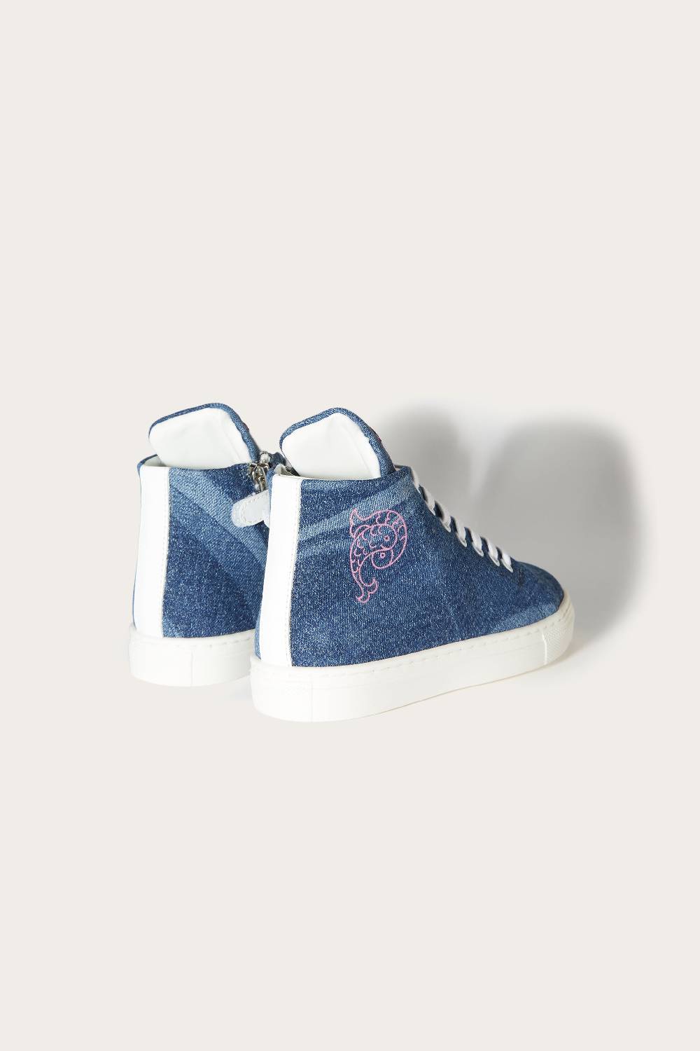 Pucci Marmo-Print Denim Sneakers Fino Al -60%