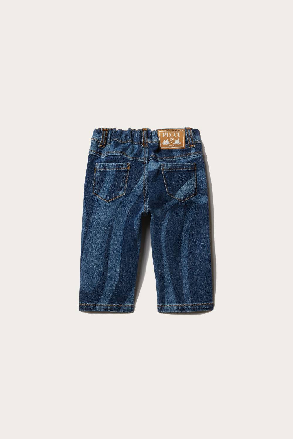 Pucci Marmo-Print Straight-Leg Jeans Sottocosto