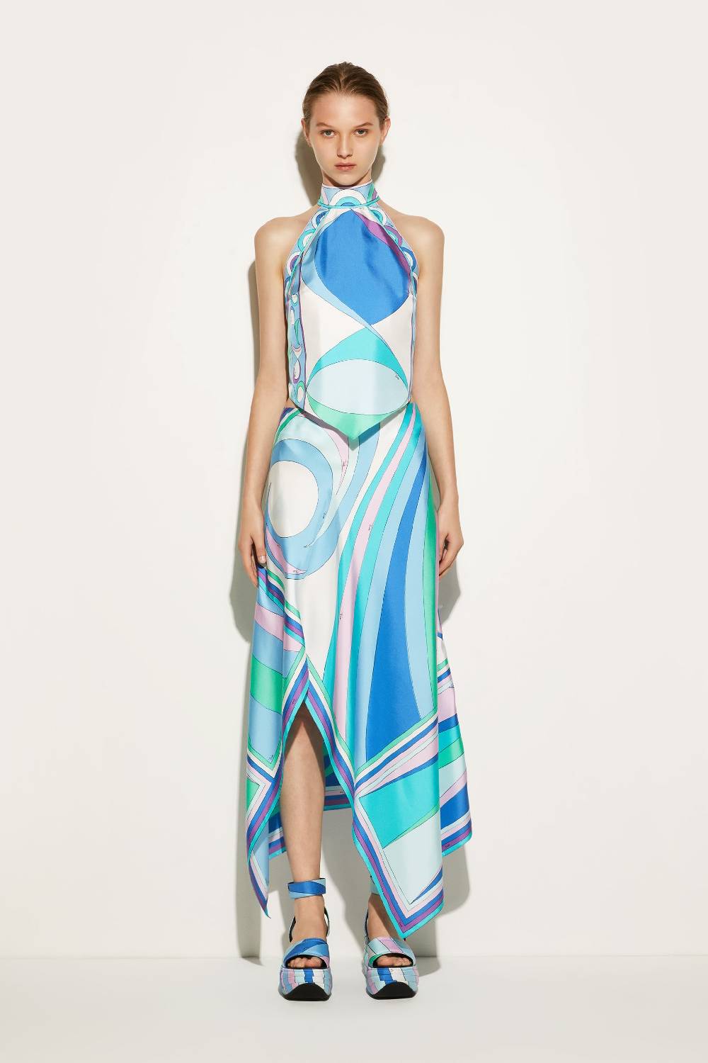 Pucci Top in seta con stampa Pesci Economico