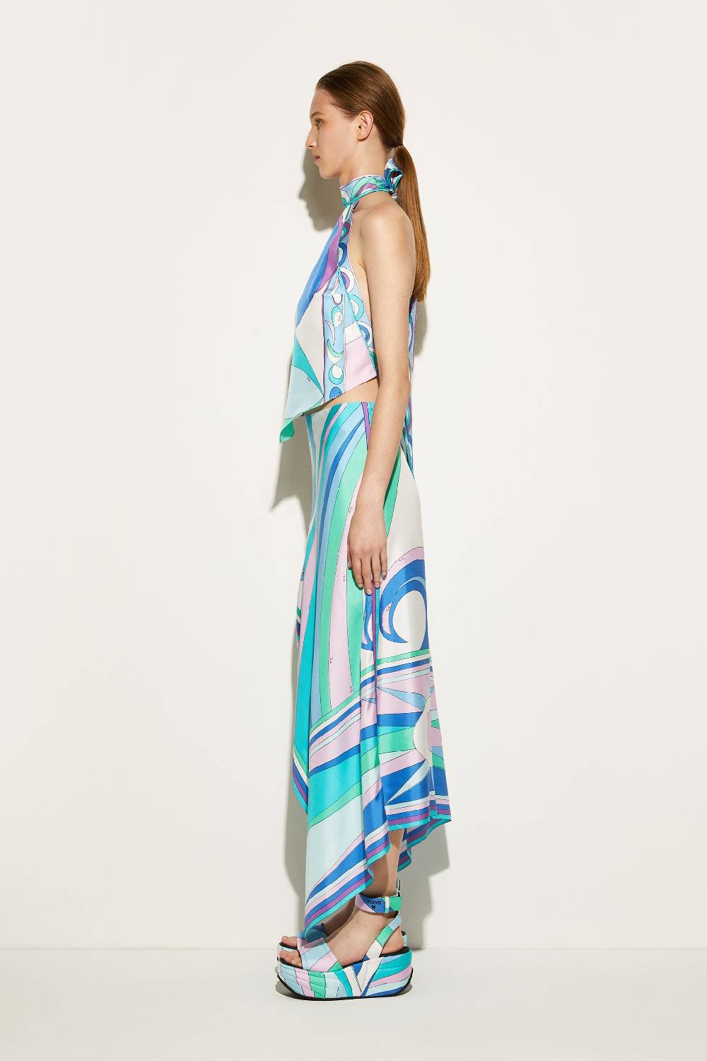 Pucci Top in seta con stampa Pesci Economico
