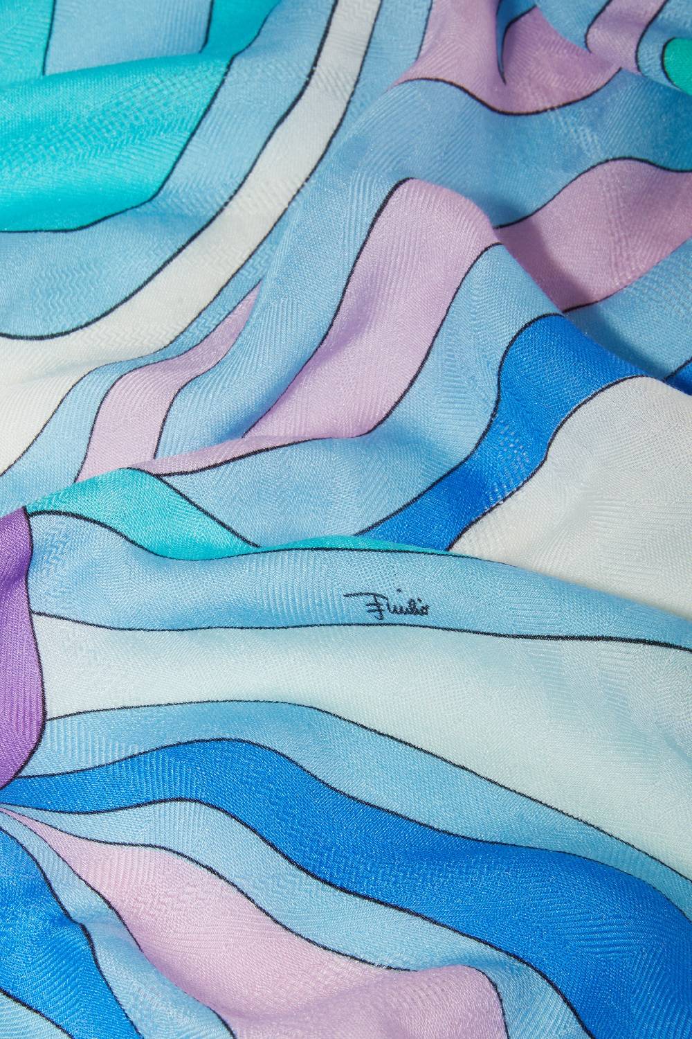 Pucci Foulard grande jacquard con motivo Marmo Offerte