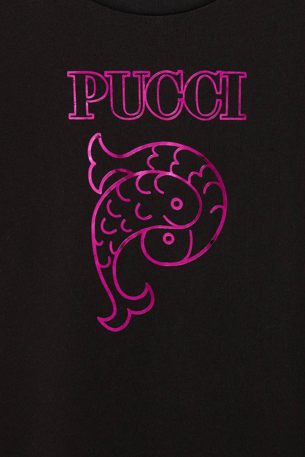 Pucci Logo-Print Cotton Dress Nuova