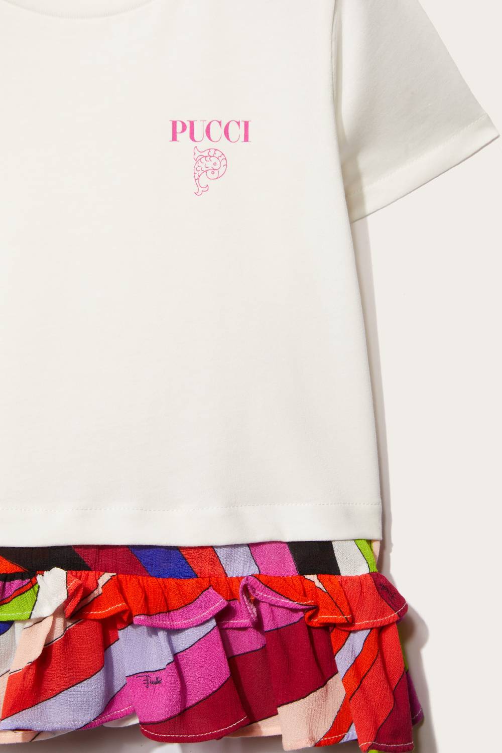 Pucci Logo-Print Cotton T-Shirt Shopping Online