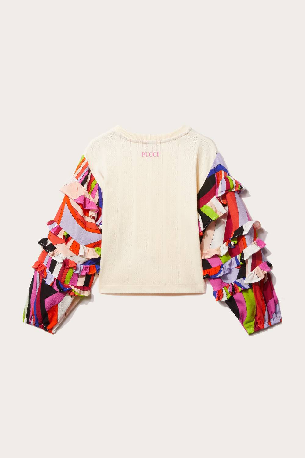 Pucci Iride-Print Crochet Top Novità