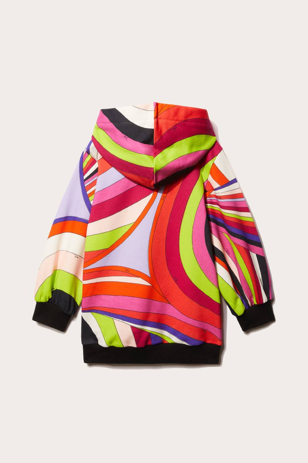 Pucci Iride-Print Cotton Hoodie Dress 2025