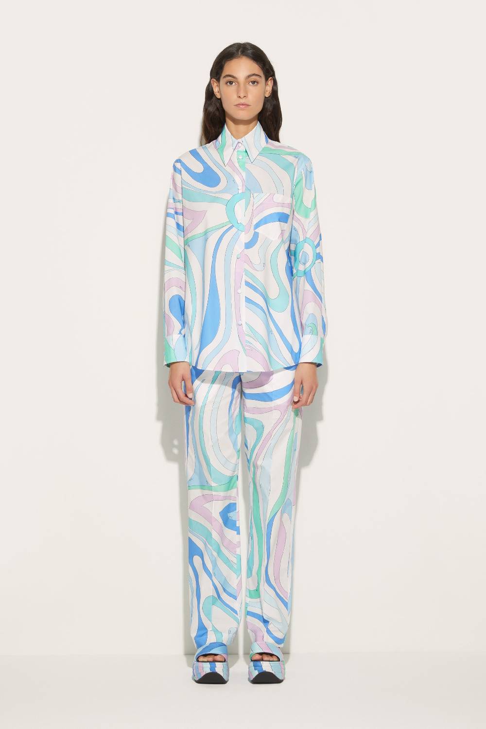 Pucci Camicia con stampa Marmo Soddisfazione Garantita