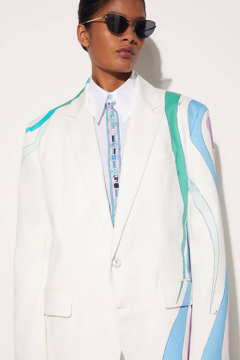 Pucci Blazer monopetto con finiture Marmo Consegna Veloce