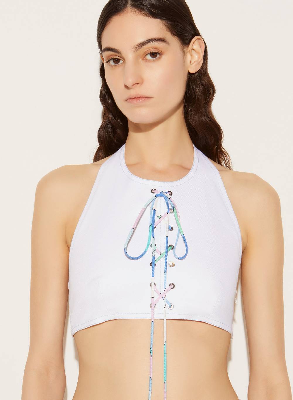 Pucci Crop top con lacci Fino Al -60%