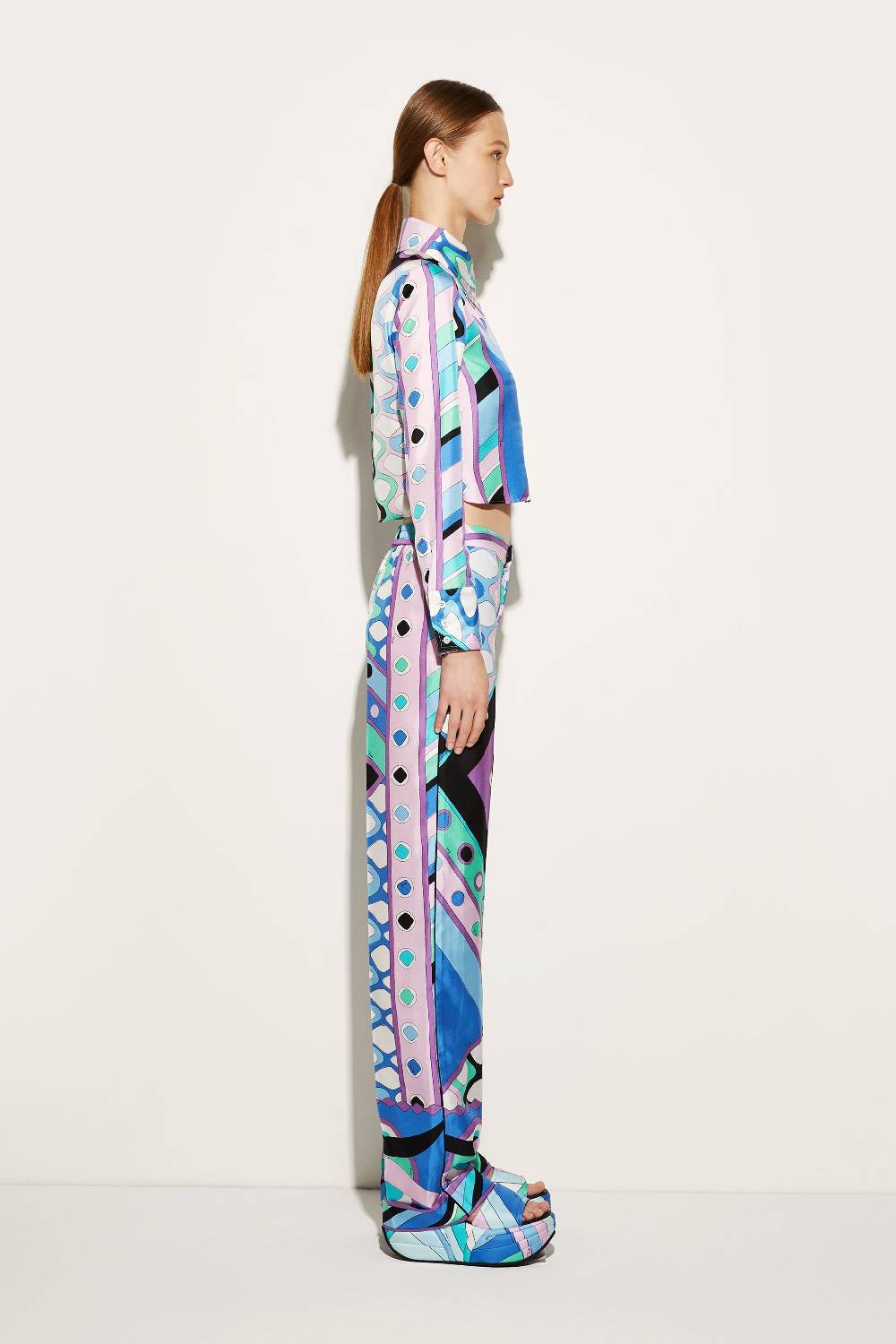 Pucci Camicia in seta con stampa Vivara Vendite Flash