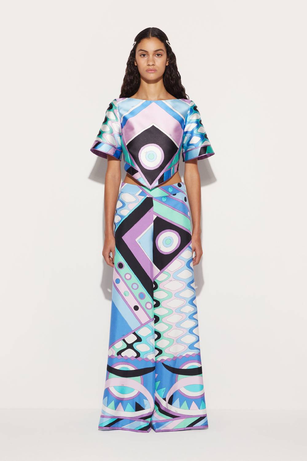 Pucci Pantaloni in seta con stampa Vivara In Saldo