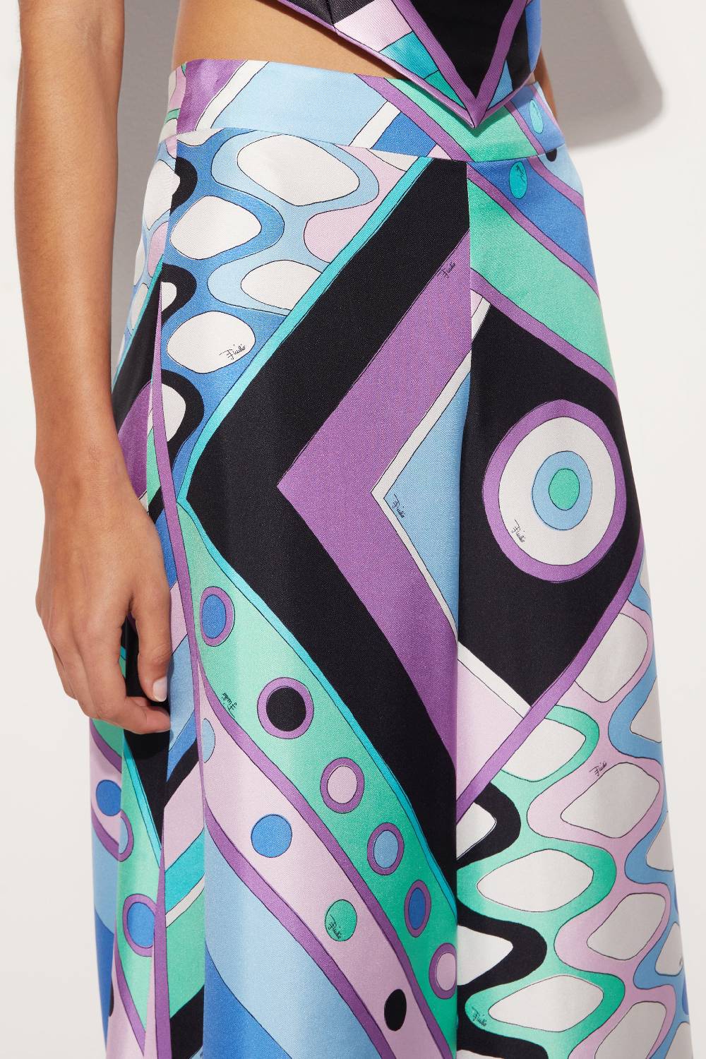Pucci Pantaloni in seta con stampa Vivara In Saldo