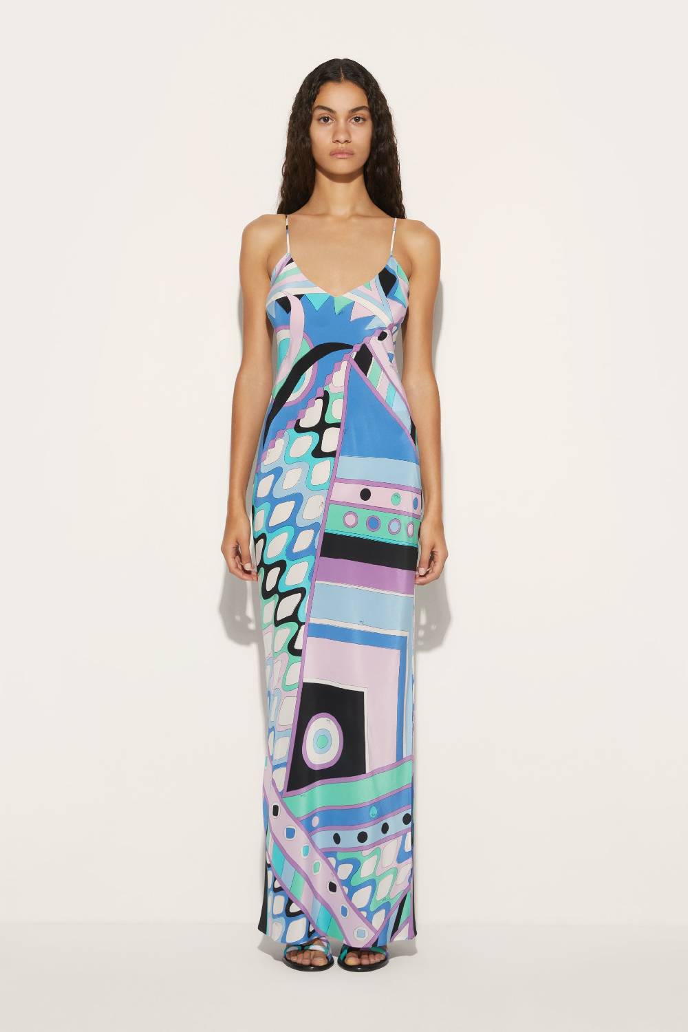 Pucci Abito in seta con stampa Vivara Italy