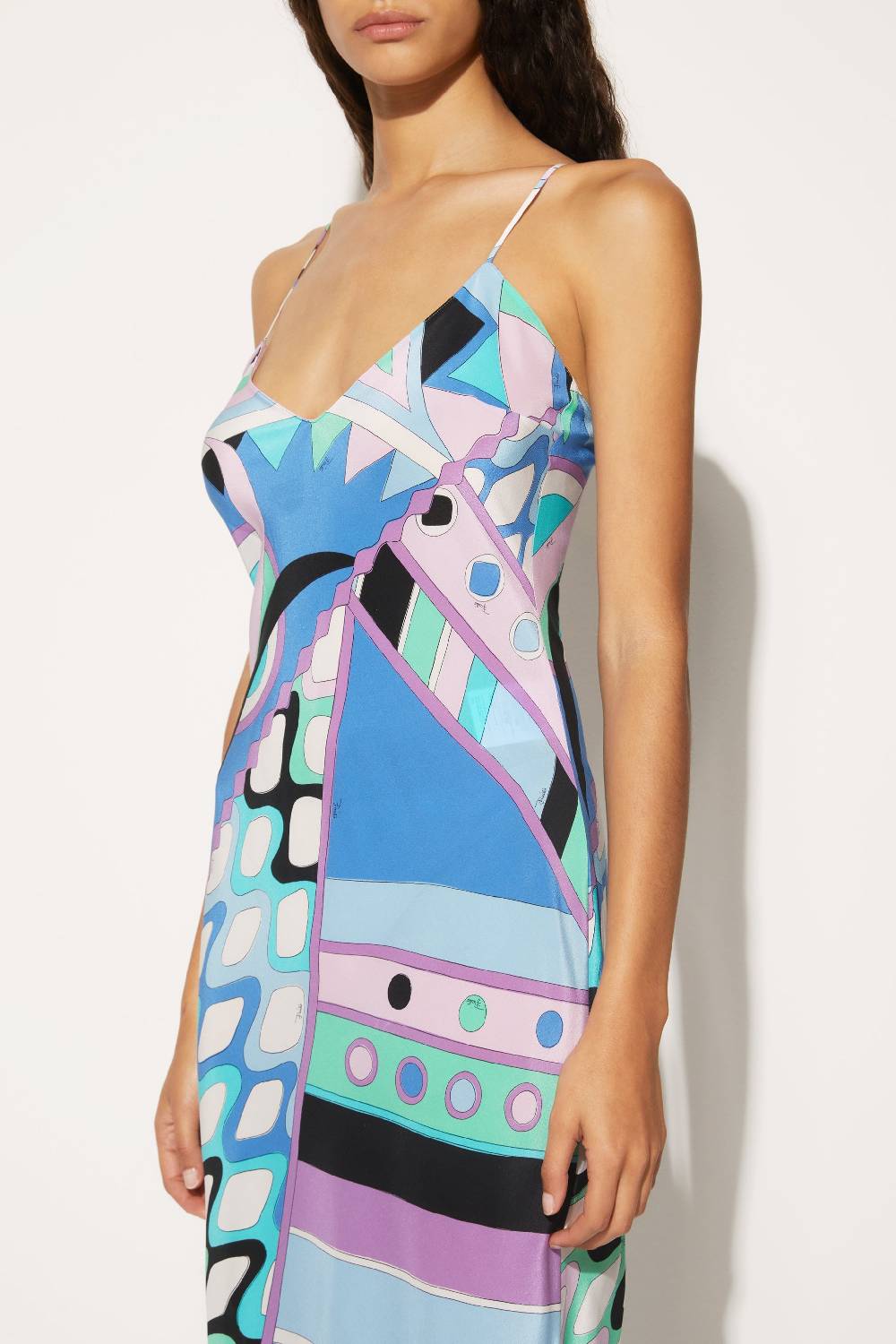 Pucci Abito in seta con stampa Vivara Italy