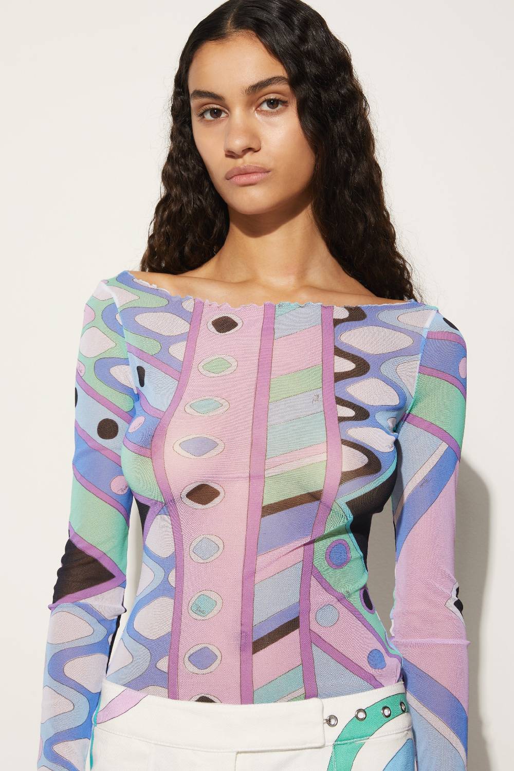 Pucci Top con stampa Vivara Promozione Limitata