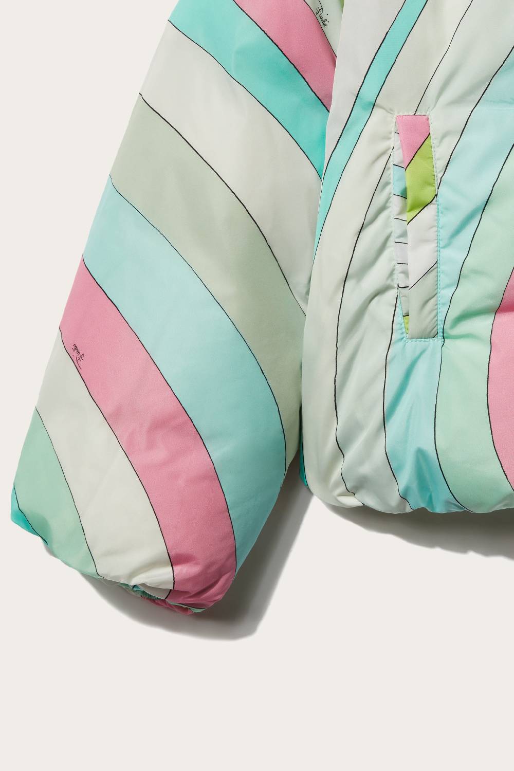 Pucci Iride-Print Puffer Jacket Vendita