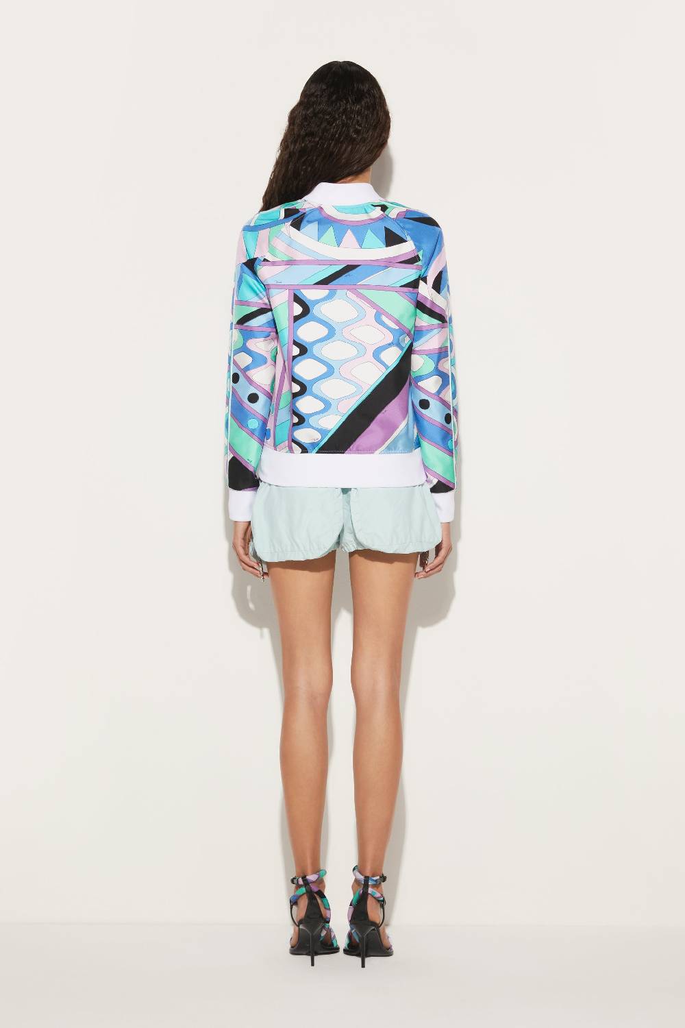 Pucci Bomber in seta con stampa Vivara Qualità Garantita