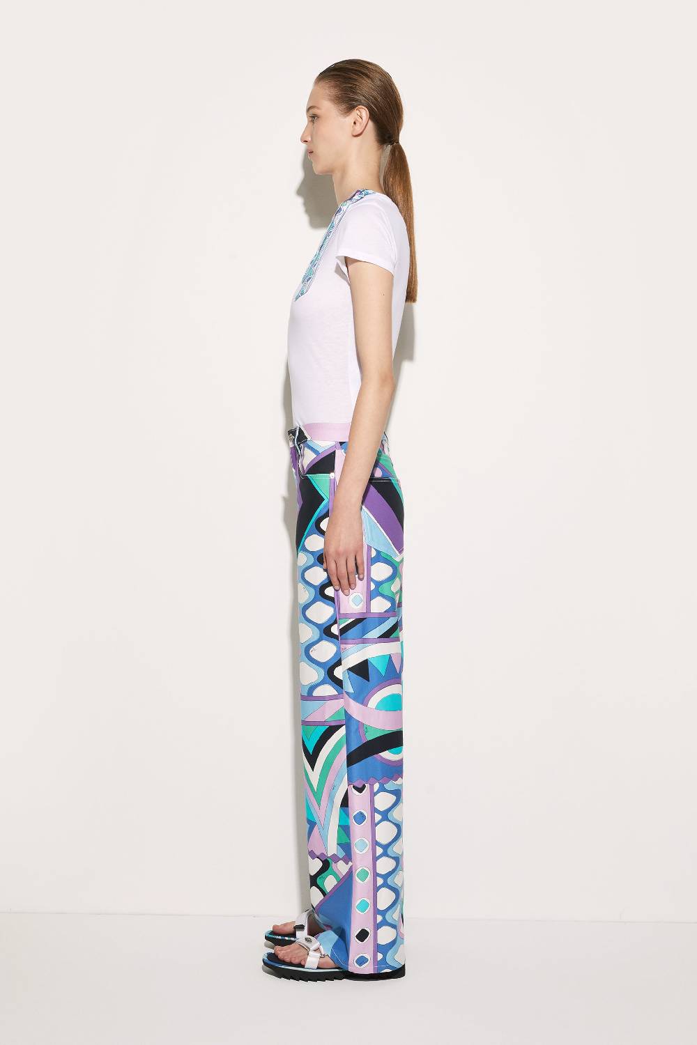 Pucci T-shirt con inserto Iride Consegna Veloce