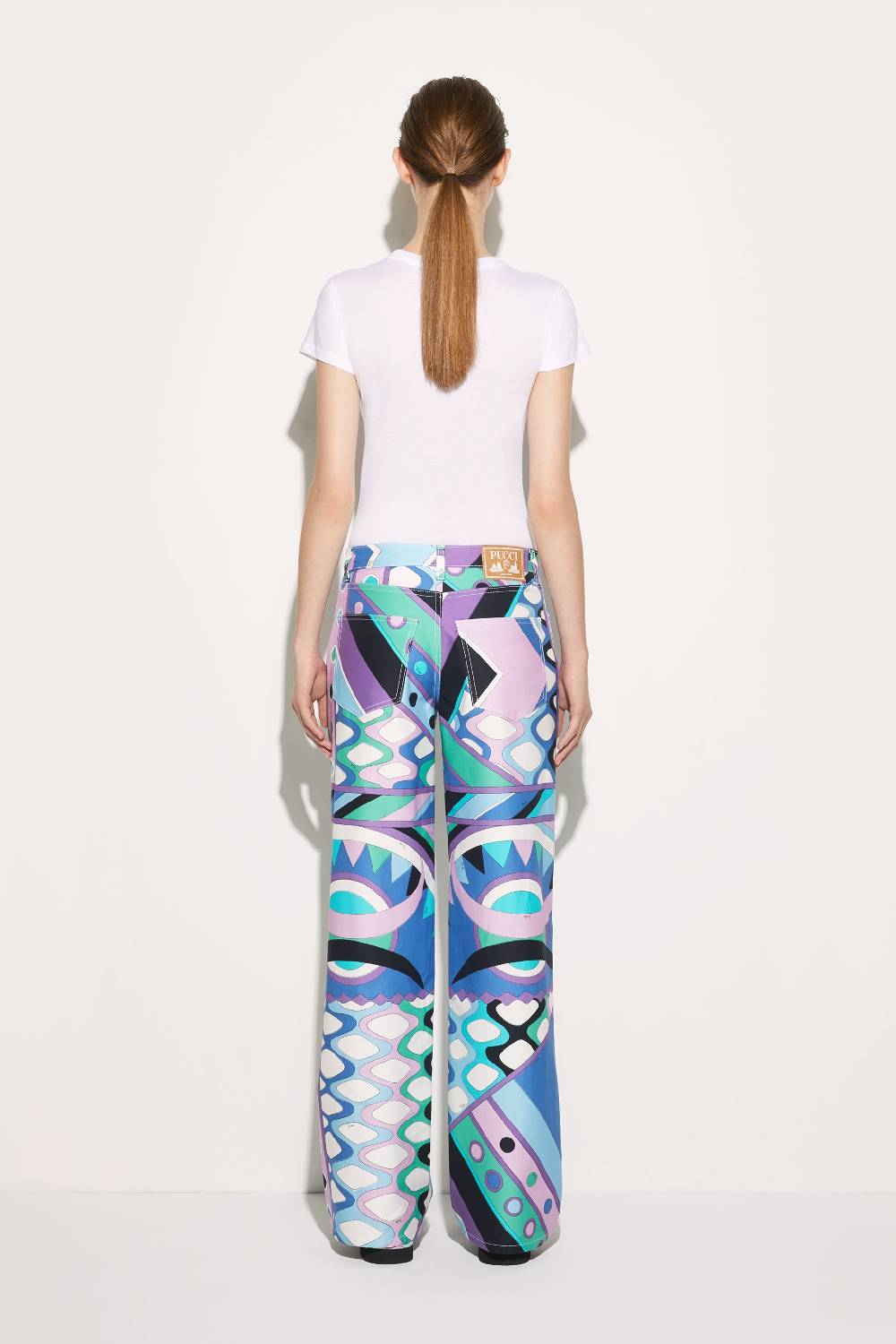 Pucci T-shirt con inserto Iride Consegna Veloce