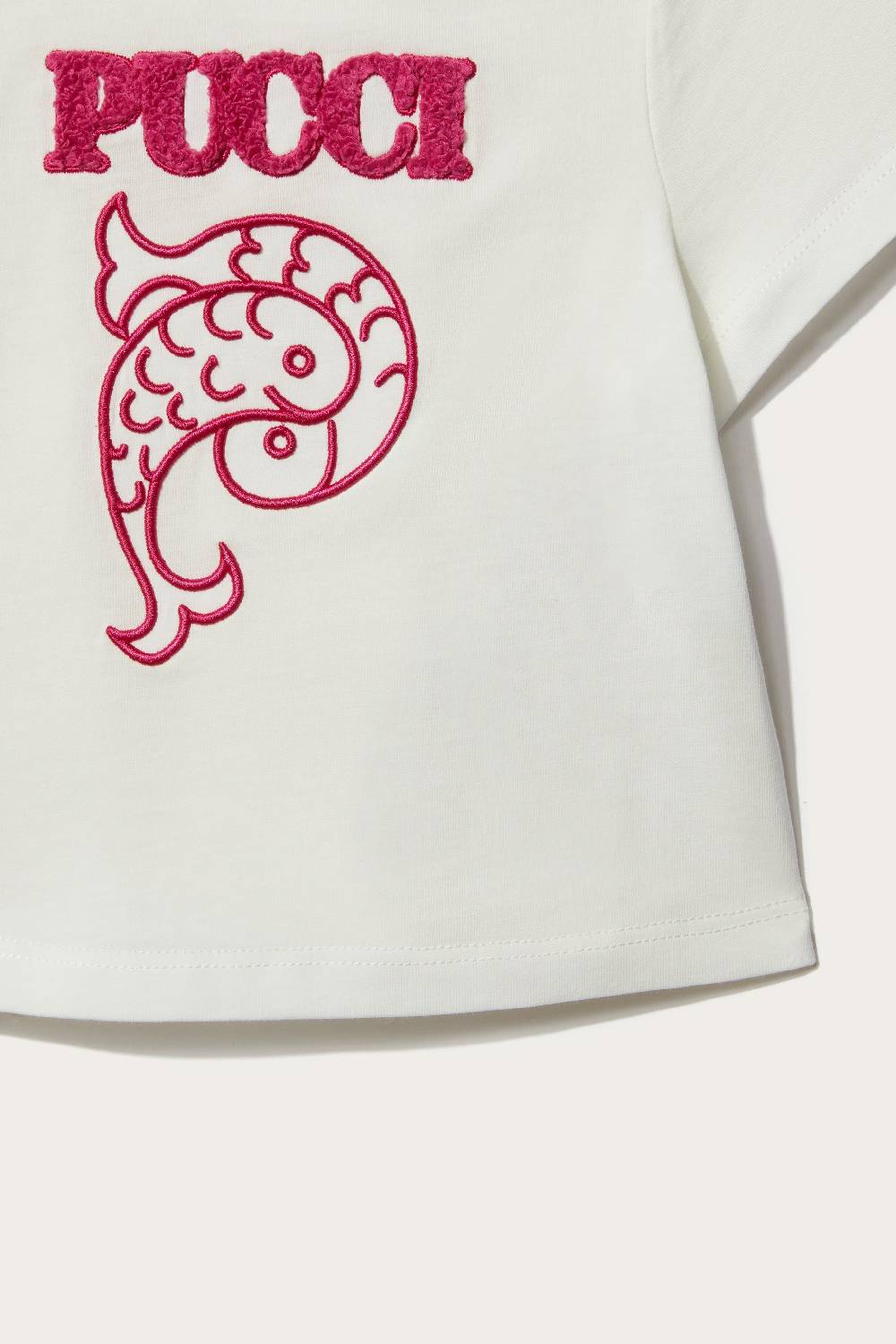 Pucci Logo-Appliqué Cotton T-Shirt Saldi
