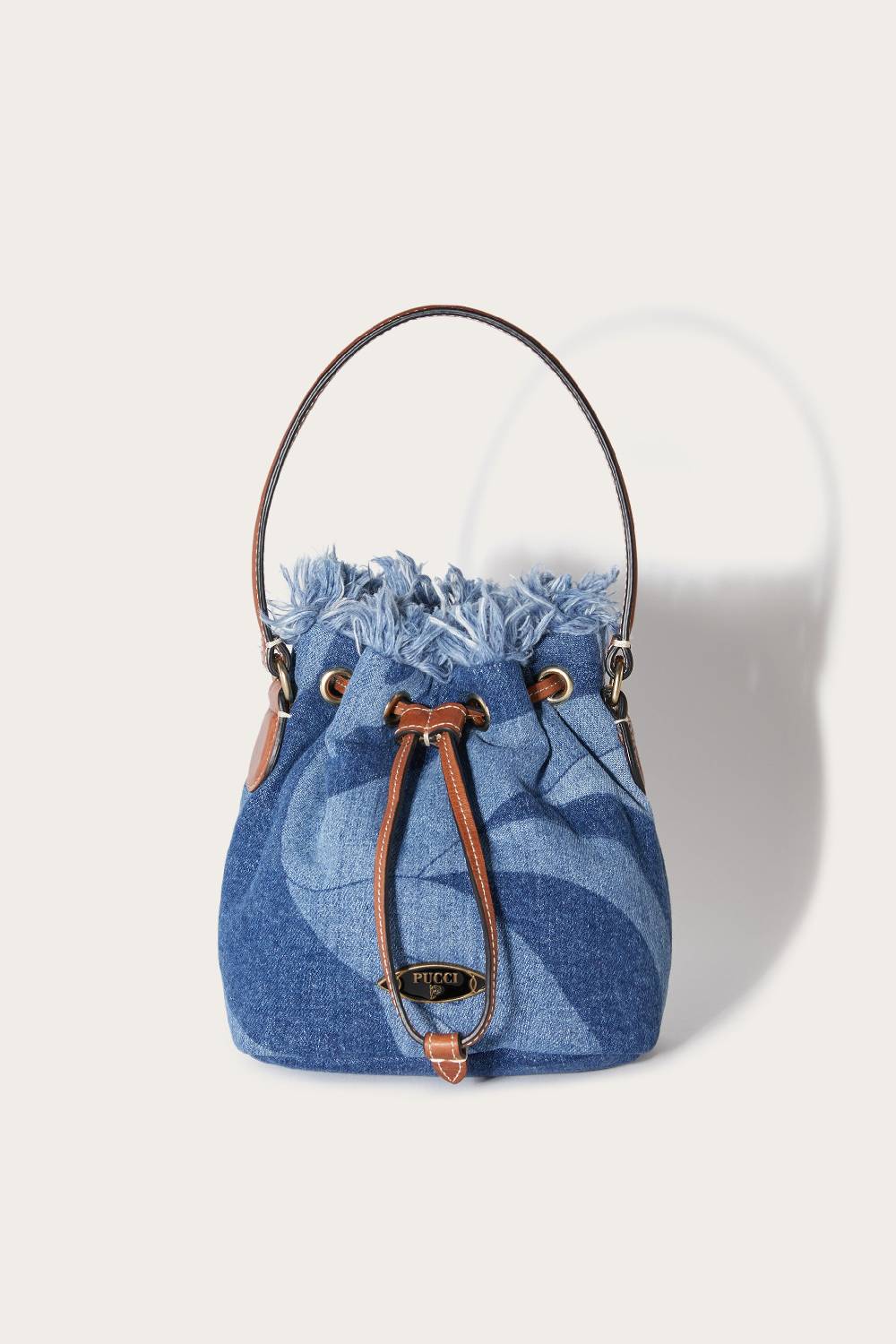 Pucci Borsa a secchiello Yummy in denim Offerta San Valentino