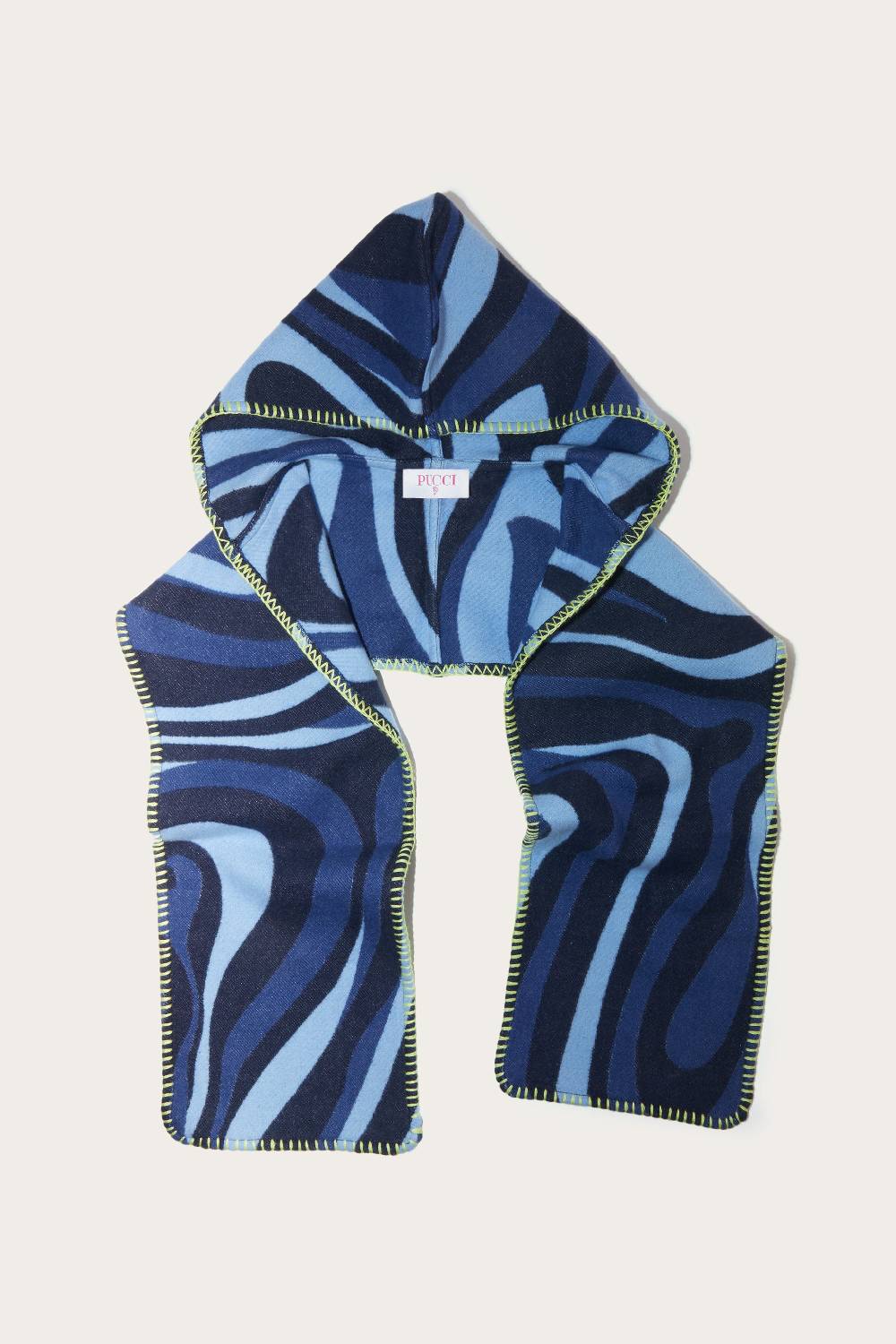 Pucci Marmo-Print Hooded Scarf Smaltimento dello stoccaggio