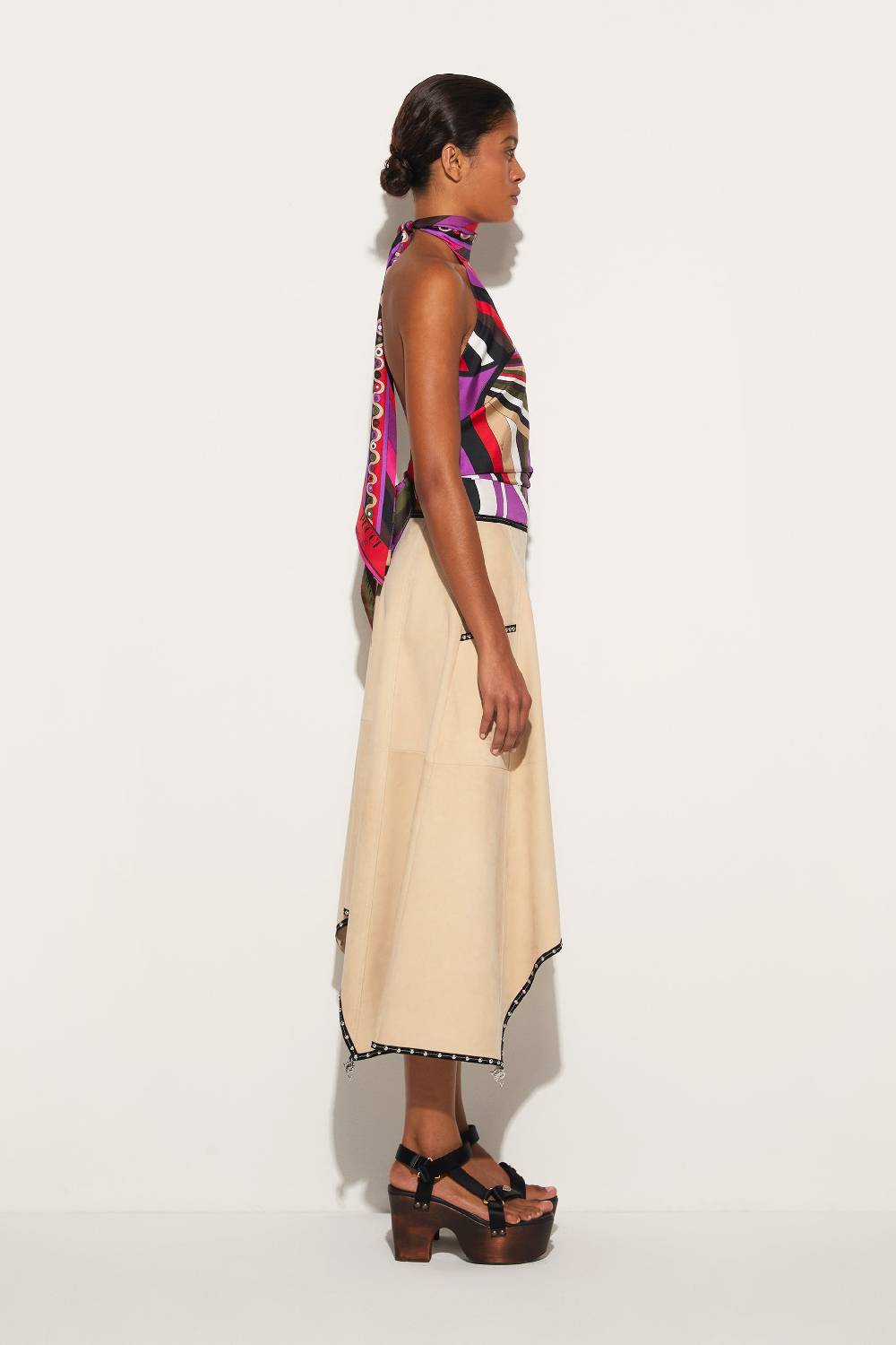 Pucci Top in seta con stampa Iride Offerte giornaliere