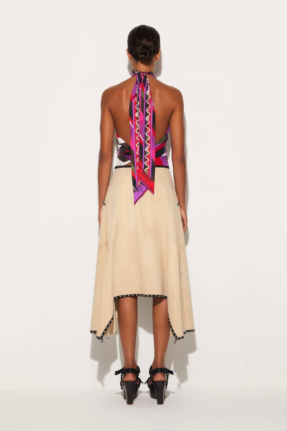 Pucci Top in seta con stampa Iride Offerte giornaliere