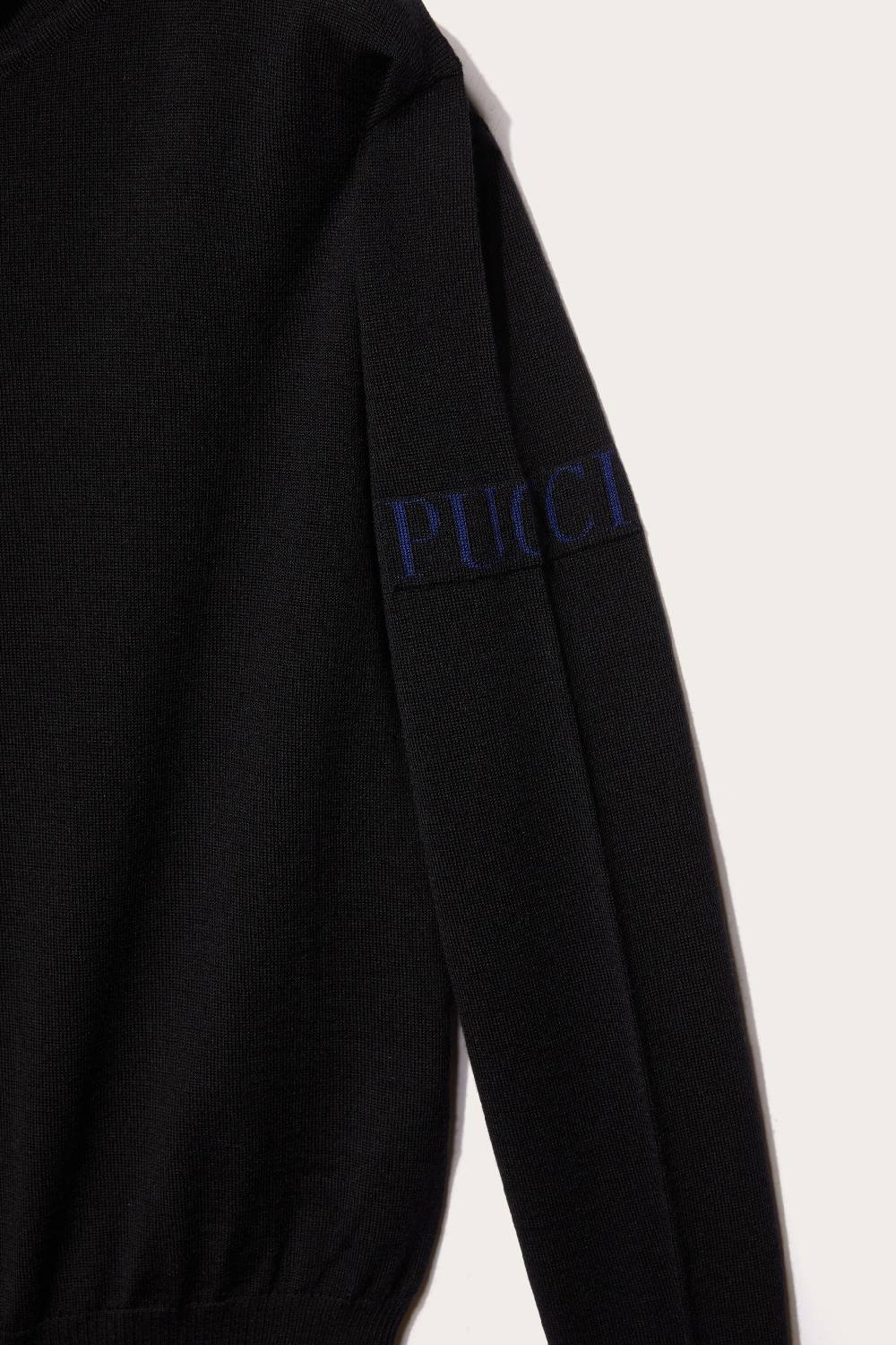 Pucci Logo-Appliqué Wool Sweater Latest stili