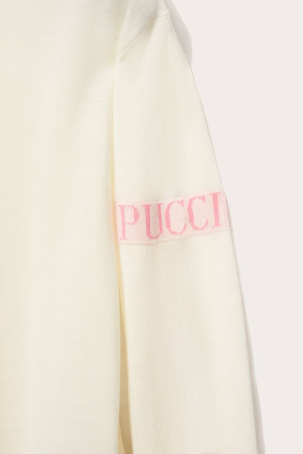 Pucci Logo-Appliqué Wool Sweater Fino al 50% di sconto