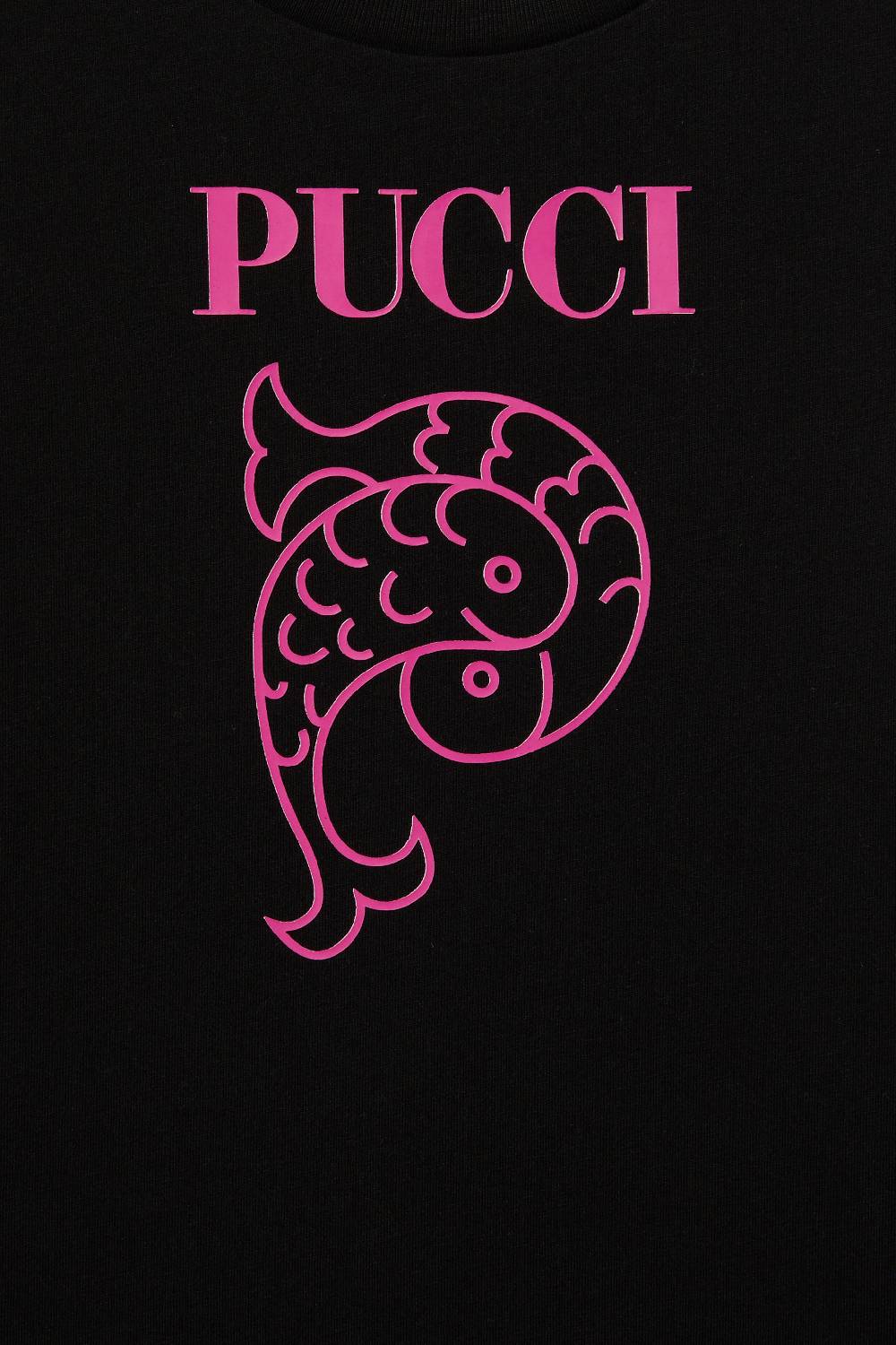 Pucci Logo-Print Cotton T-Shirt Italia