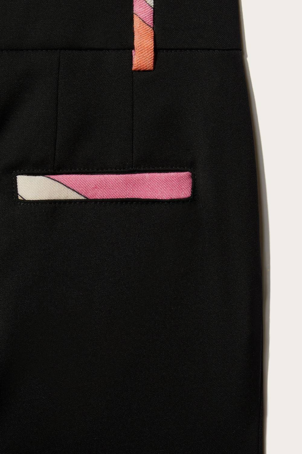 Pucci Marmo-Print Wool Trousers In Linea