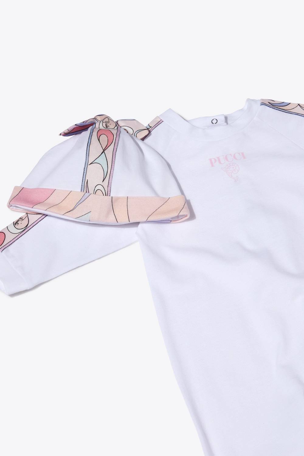 Pucci Pesci-Print Cotton Babygrow Set Nuovo