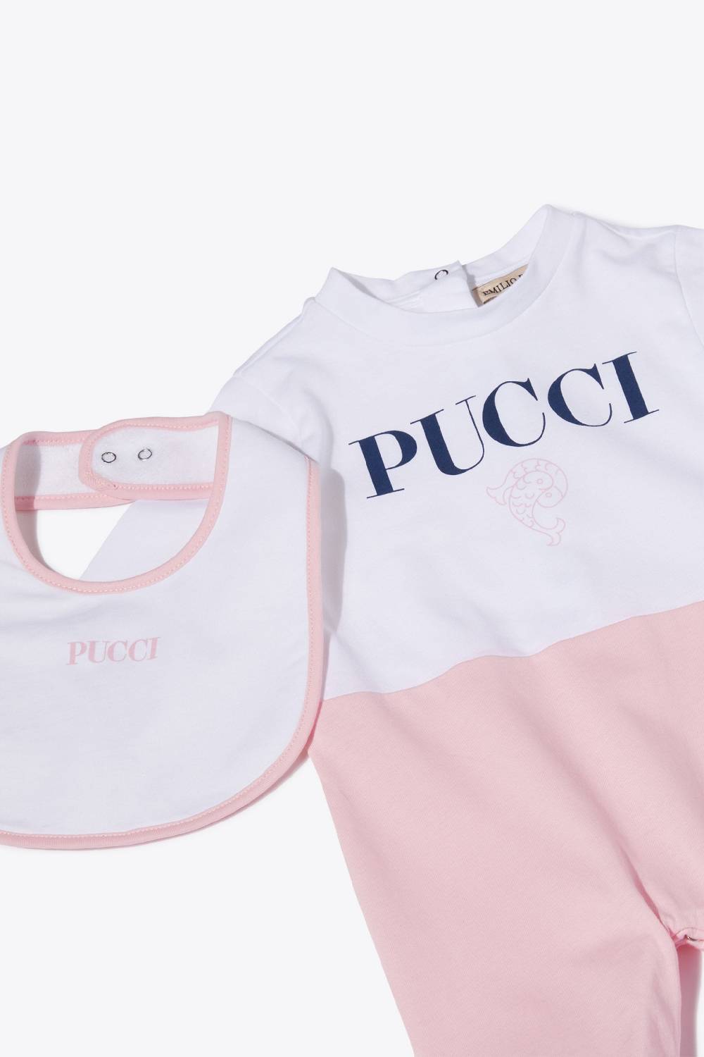 Pucci Logo-Print Cotton Babygrow Set Qualità
