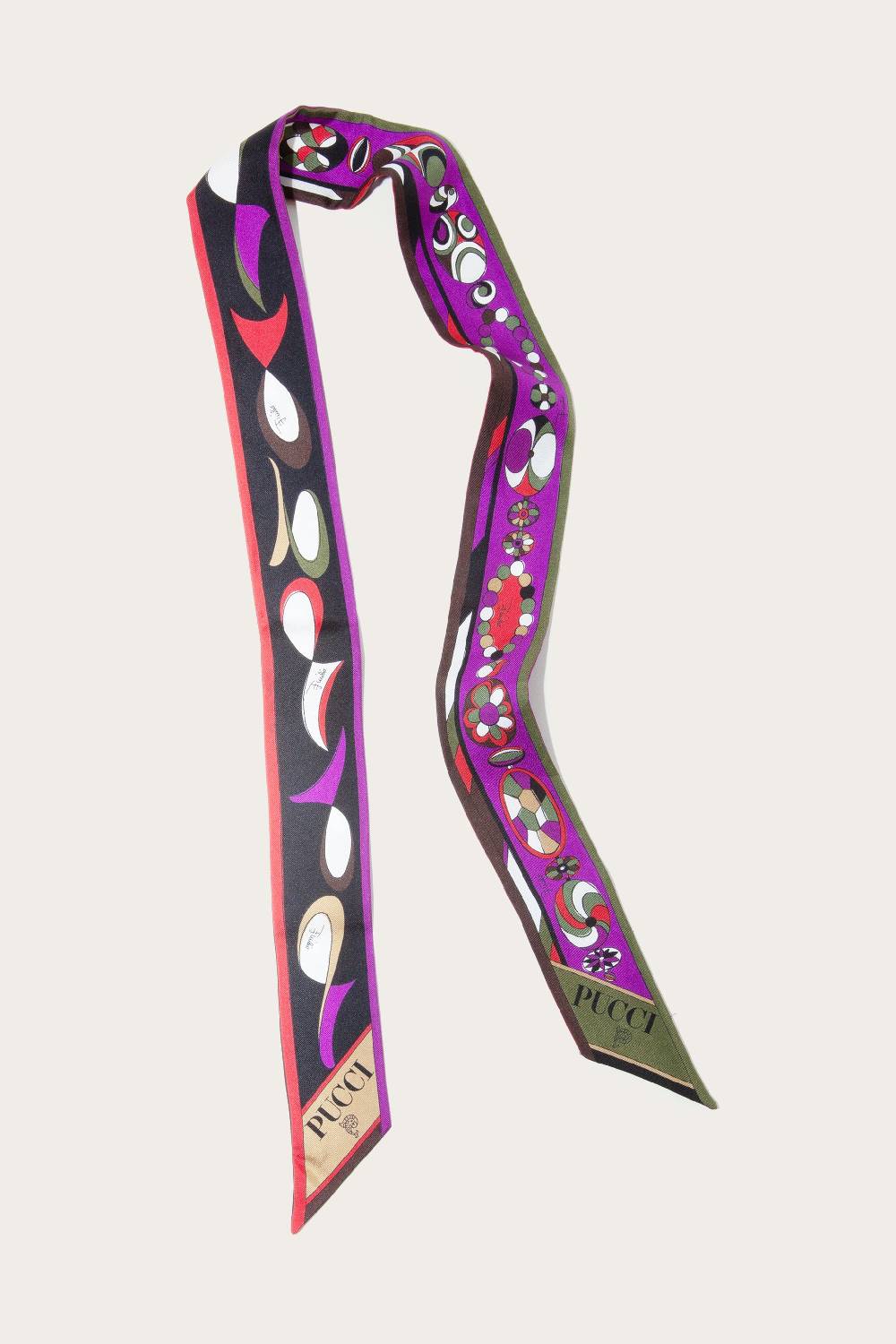 Pucci Foulard in seta con stampa Pesci