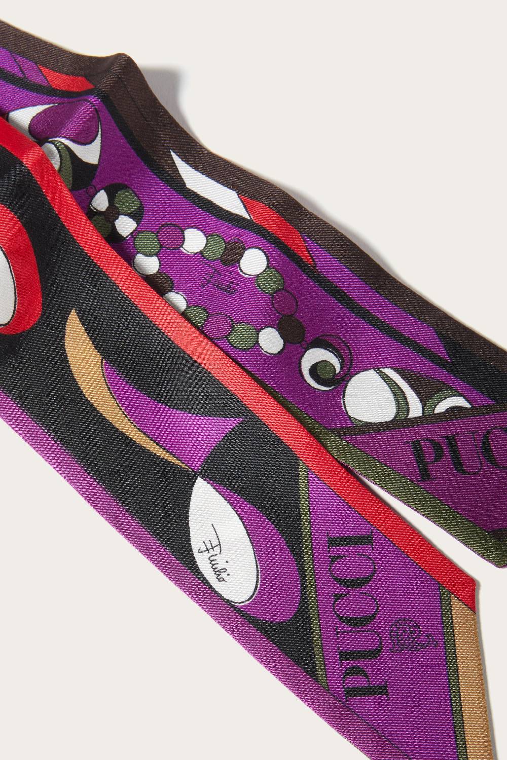 Pucci Foulard in seta con stampa Pesci Vendita Economica