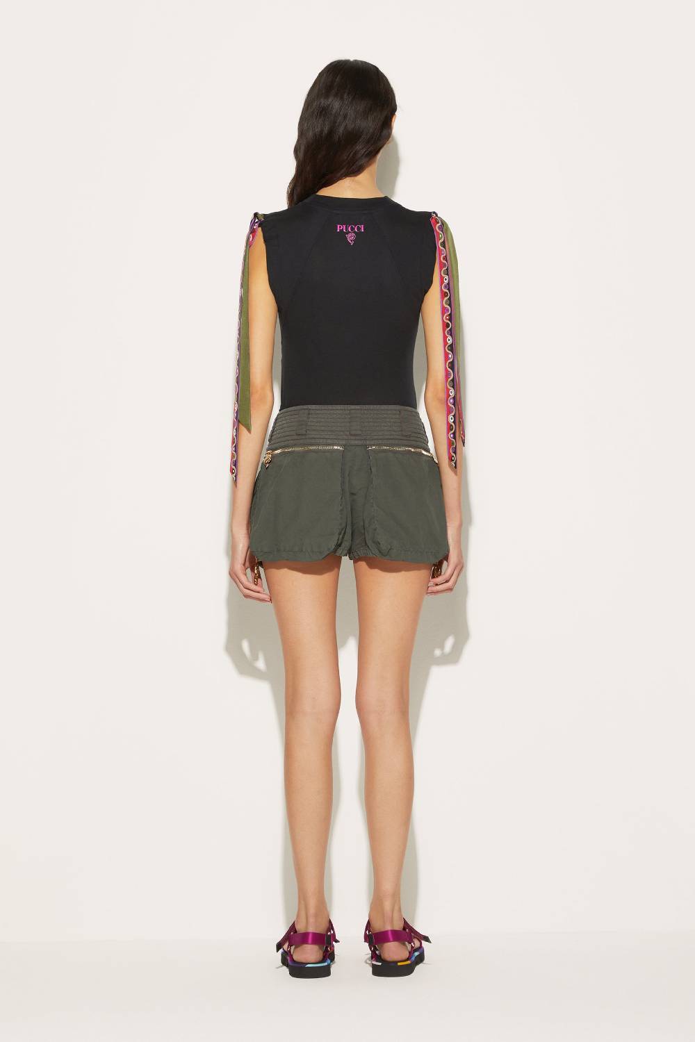 Pucci Top con inserti Iride Vendite Flash