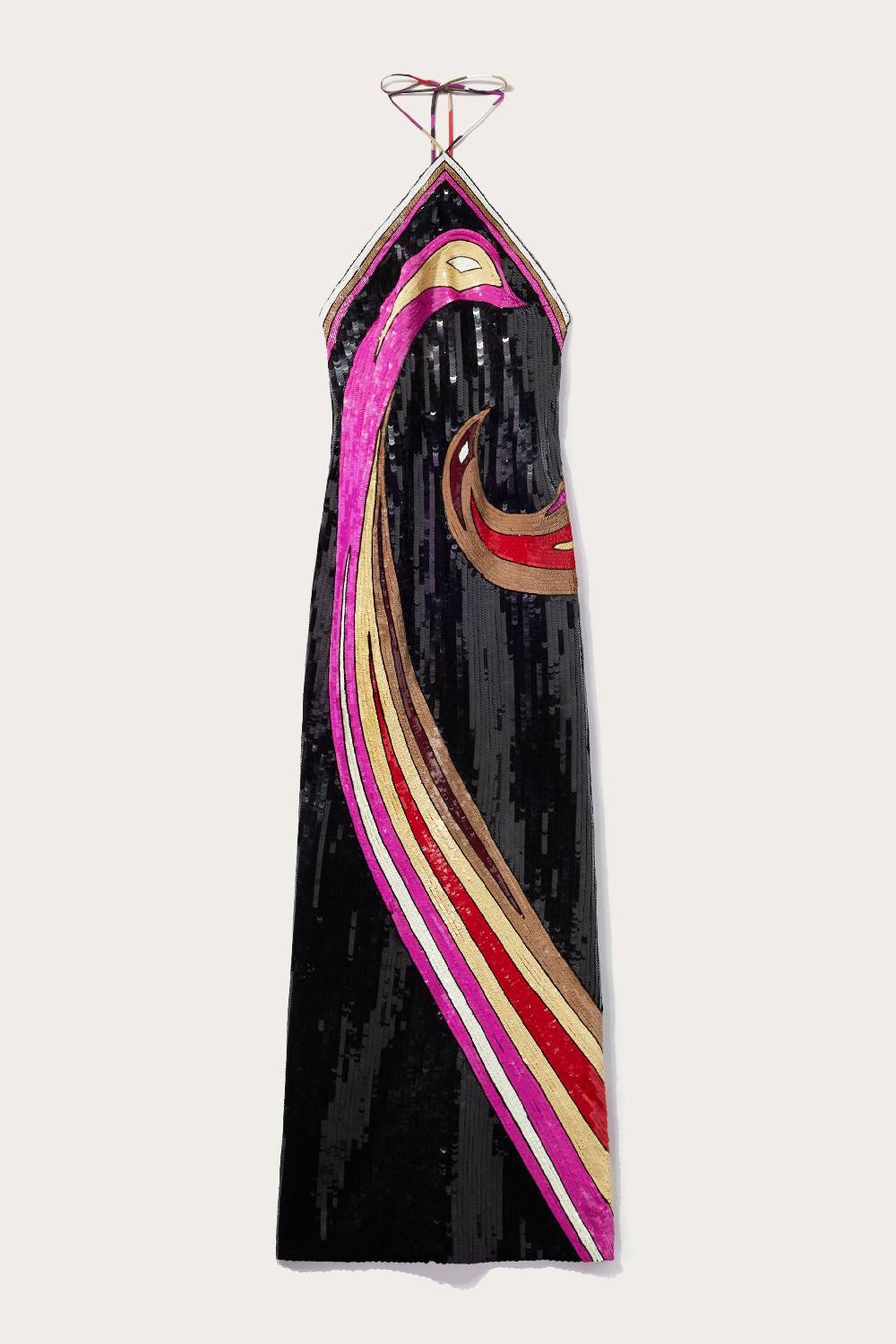 Pucci Abito lungo con motivo Cigni Flash Sale