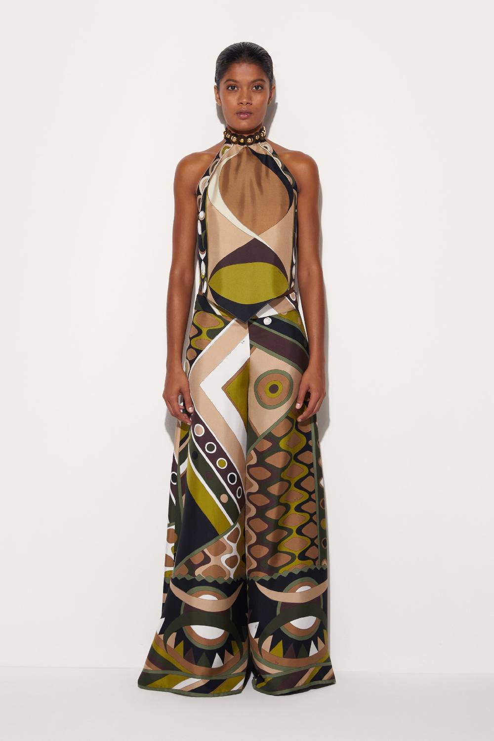 Pucci Top in seta con stampa Pesci Vendite stagionali