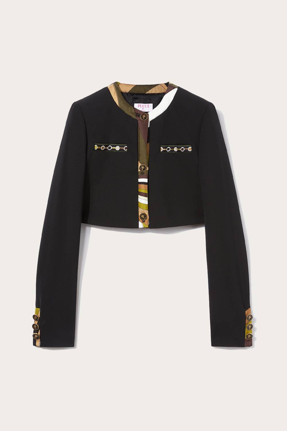 Pucci Giacca cropped con finiture Vivara Cyber Monday