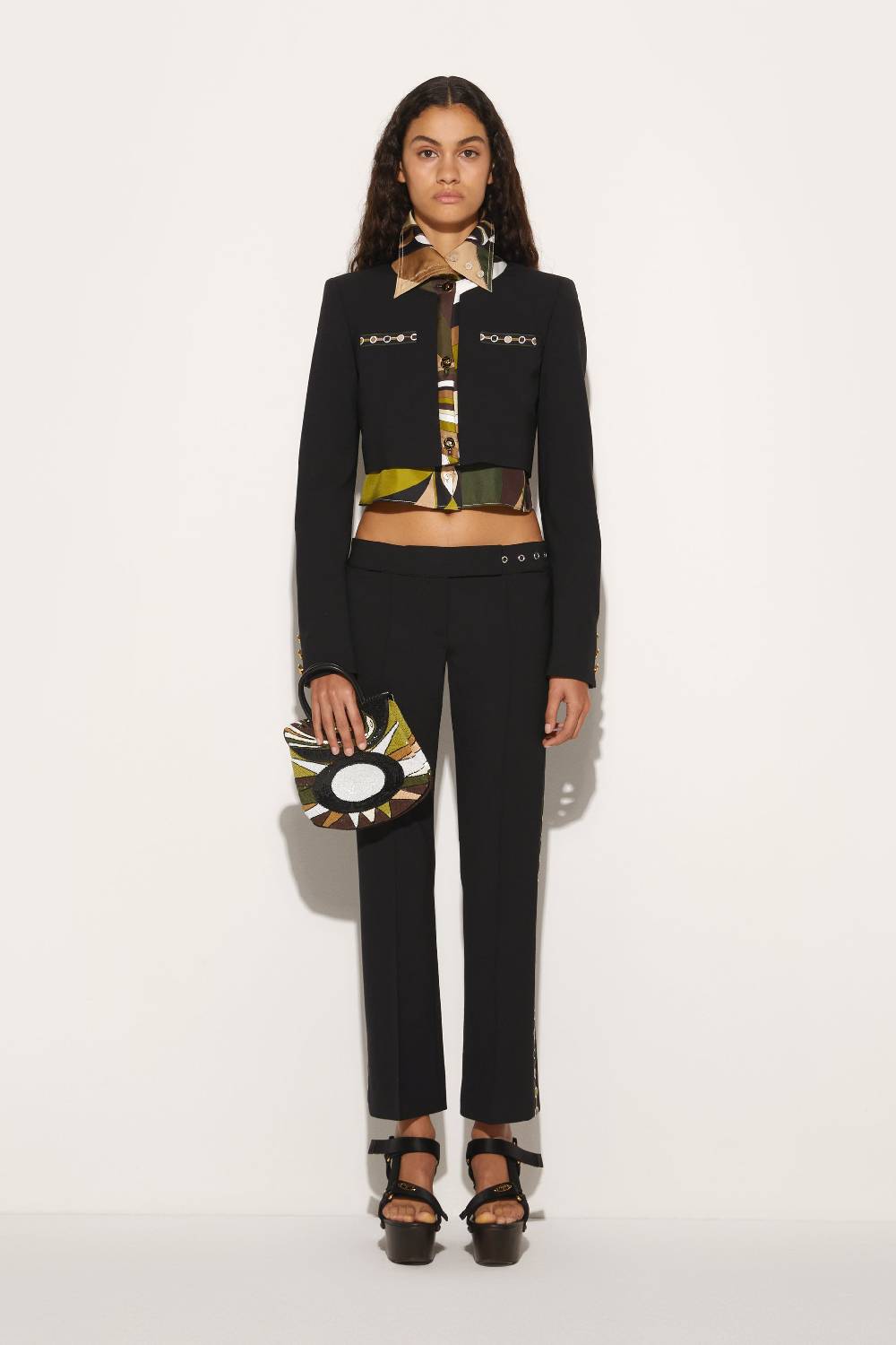 Pucci Giacca cropped con finiture Vivara Cyber Monday