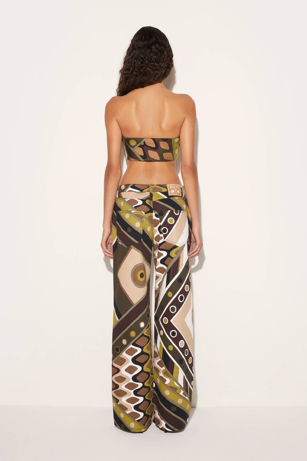 Pucci Pantaloni a gamba ampia con stampa Vivara Lightning offer