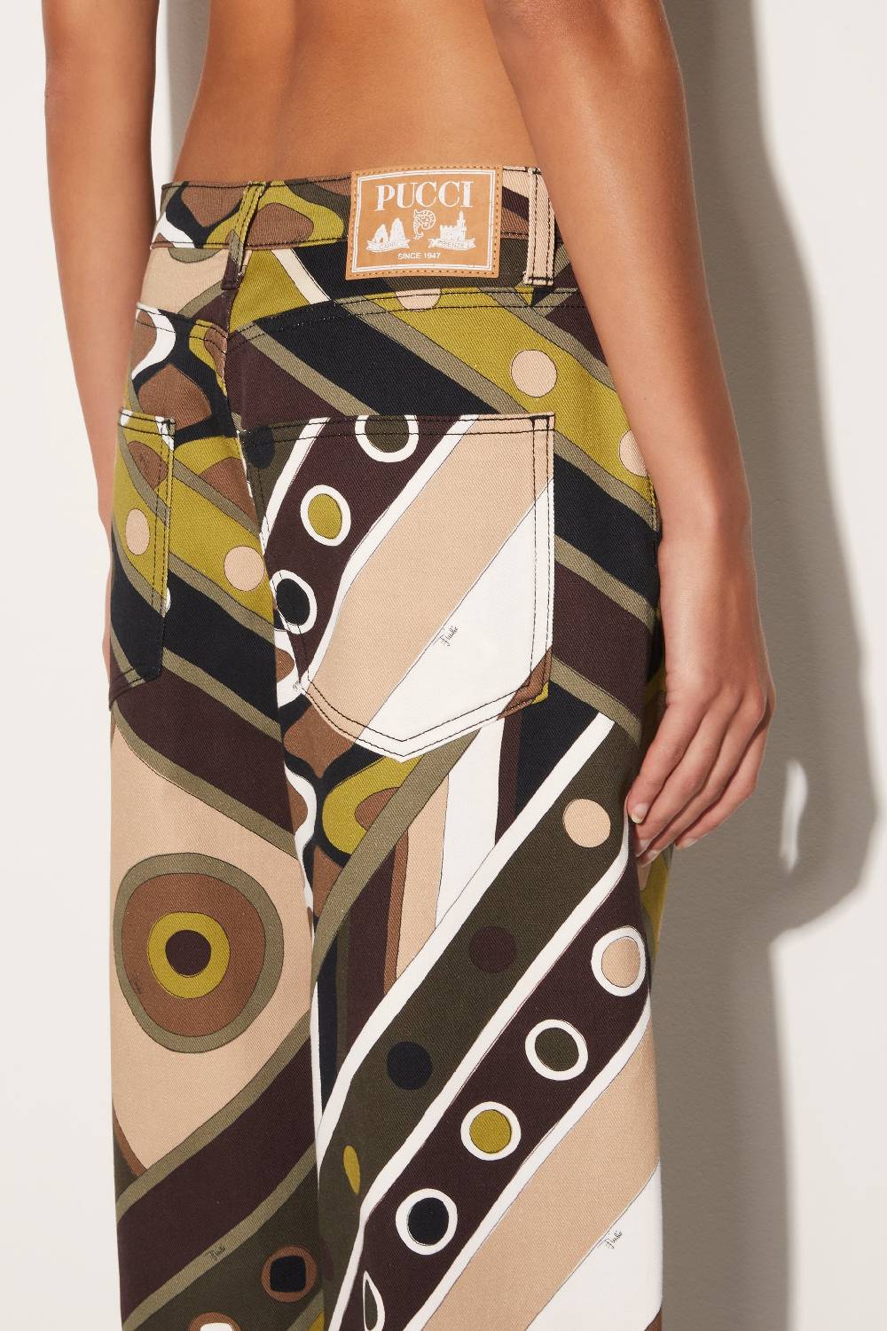Pucci Pantaloni a gamba ampia con stampa Vivara Lightning offer
