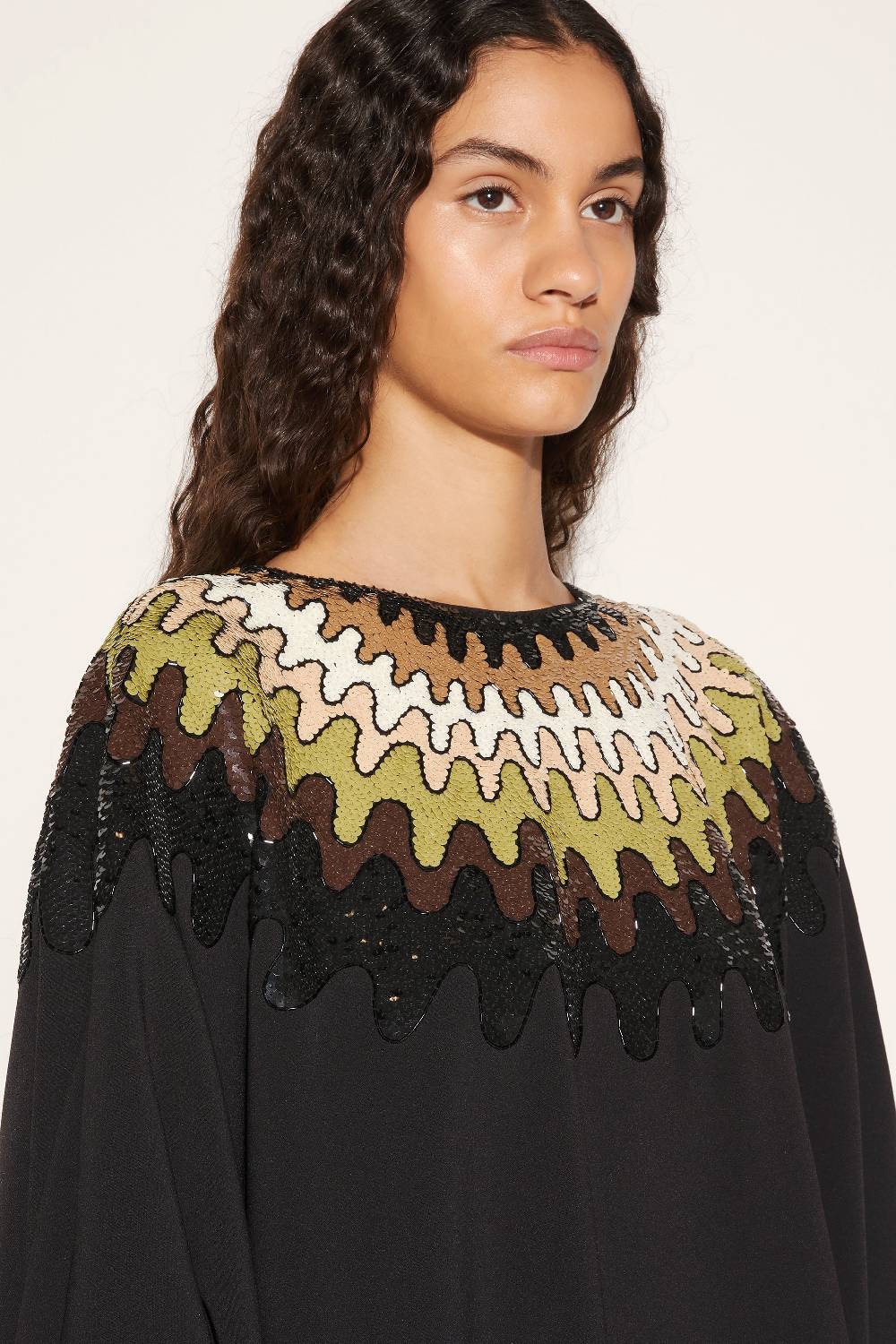 Pucci Abito kaftano con paillettes e motivo Bersaglio Nuovi prodotti