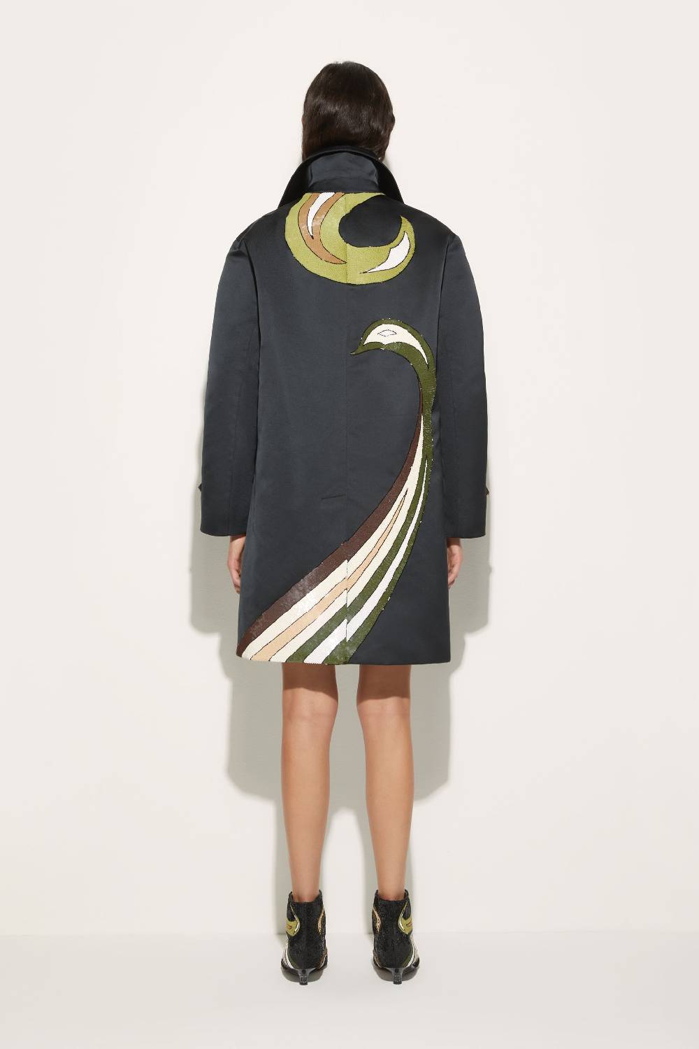 Pucci Trench con motivo Cigni Offerte stagionali