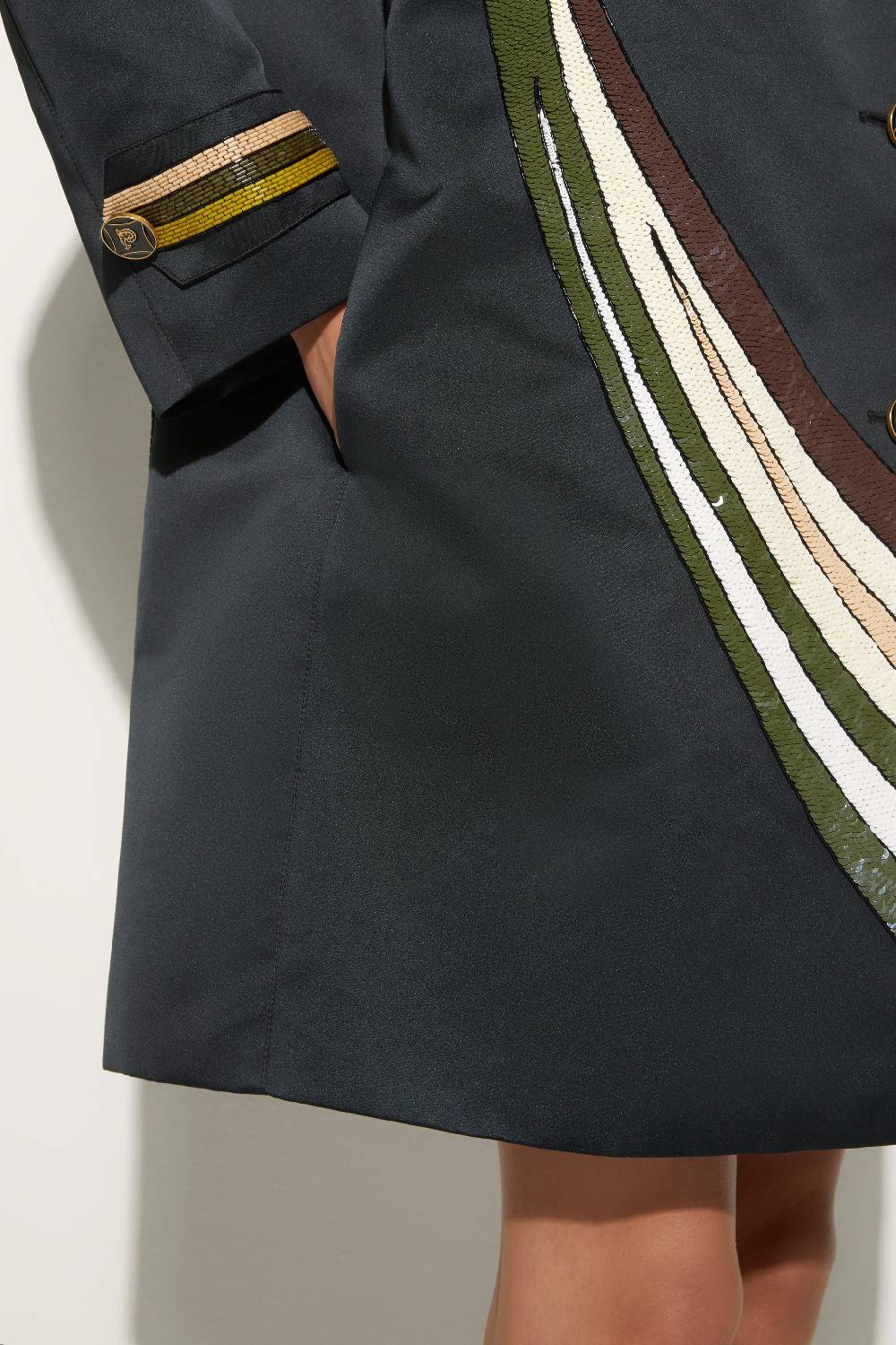 Pucci Trench con motivo Cigni Offerte stagionali